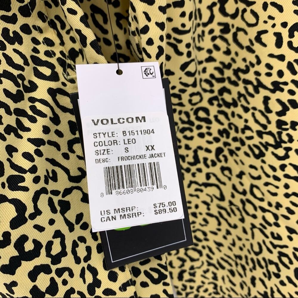NEW Volcom Frochickie Leopard Print Jacket Sz S - Picture 9 of 14